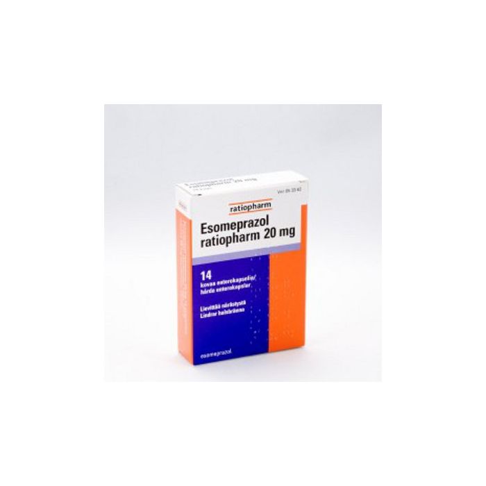 ESOMEPRAZOL RATIOPHARM enterokapseli, kova 20 mg 14 fol kuva 2