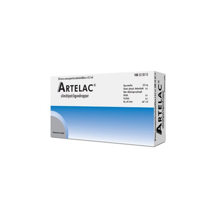 ARTELAC silmätipat, liuos, kerta-annospakkaus 3,2 mg/ml 20 x 0,5 ml