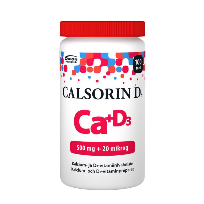 Calsorin 500 mg + D3 20 mikrog 100 tabl kuva 2