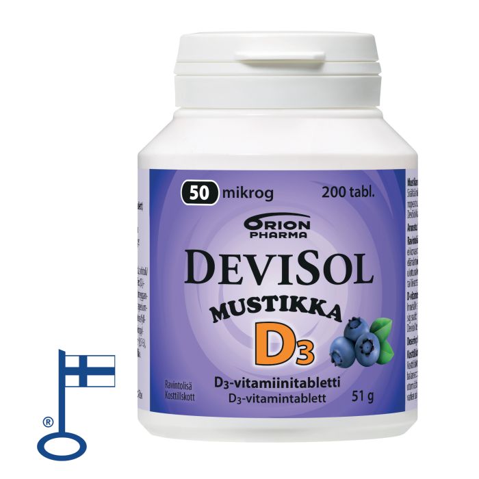 Devisol Mustikka 50 mikrog imeskelytabletti 200 kpl kuva 2