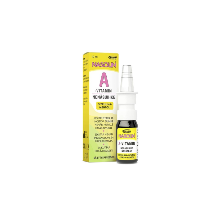 Nasolin A-vitamin Sitruuna-Mentoli nenäsumute 10 ml kuva 1