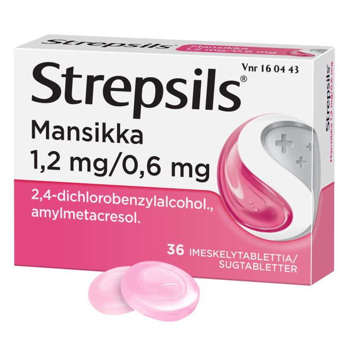 STREPSILS MANSIKKA imeskelytabletti 1,2/0,6 mg 36 fol kuva 6