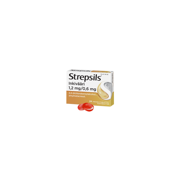 STREPSILS INKIVÄÄRI imeskelytabletti 1,2/0,6 mg 24 fol kuva 3